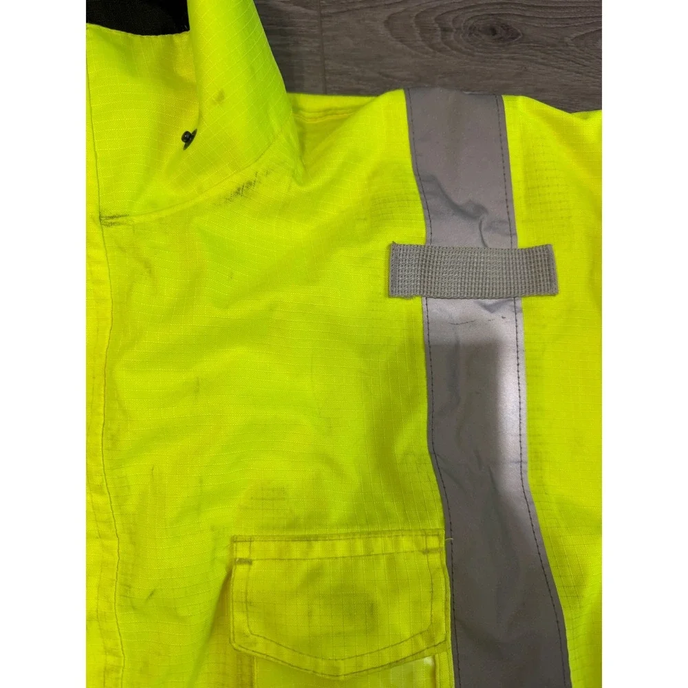Ergodyne Work Gear High Visibility Neon Yellow‎ Black Safety Jacket Men XL